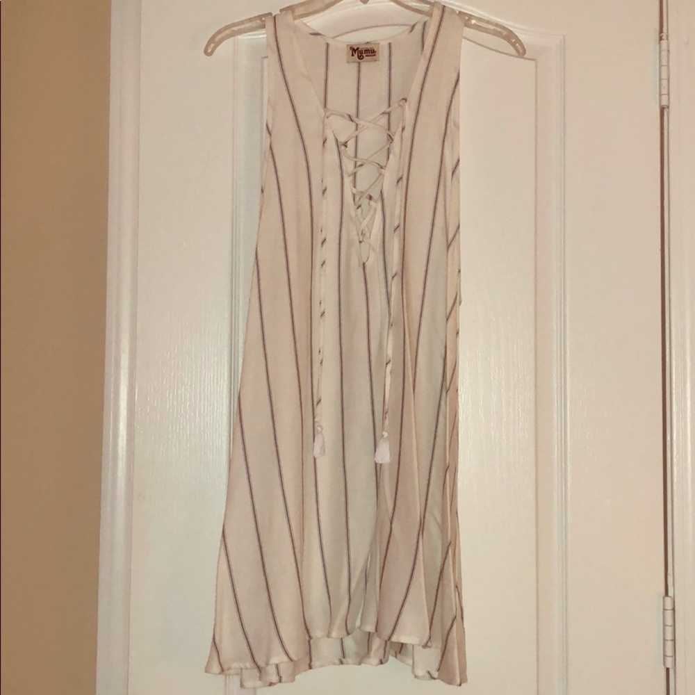 Show Me Your Mumu White Tank dress